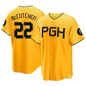 Men's Andrew McCutchen Pittsburgh Pirates Replica Gold 2023 City Connect Jersey