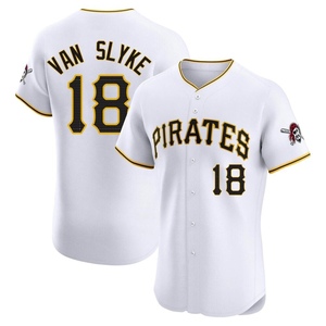 Men's Andy Van Slyke Pittsburgh Pirates Elite White Home Jersey