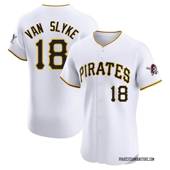 Men's Andy Van Slyke Pittsburgh Pirates Elite White Home Jersey