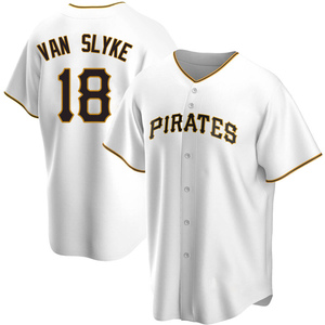 Men's Andy Van Slyke Pittsburgh Pirates Replica White Home Jersey