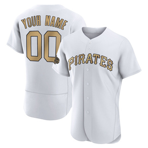 Men's Custom Pittsburgh Pirates Game White Authentic 2022 All-Star Jersey