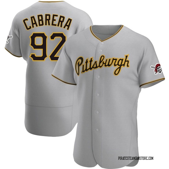 Men's Genesis Cabrera Pittsburgh Pirates Authentic Gray Road Jersey