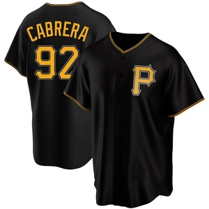 Men's Genesis Cabrera Pittsburgh Pirates Replica Black Alternate Jersey