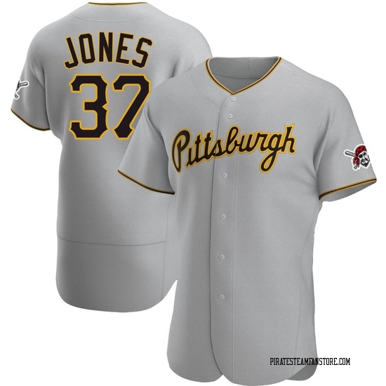 Men's Jared Jones Pittsburgh Pirates Authentic Gray Road Jersey