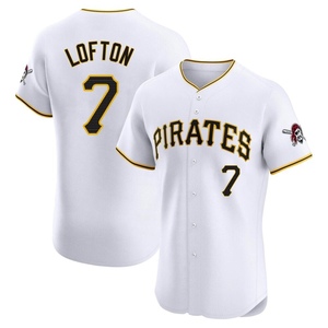 Men's Kenny Lofton Pittsburgh Pirates Elite White Home Jersey