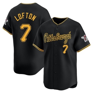 Men's Kenny Lofton Pittsburgh Pirates Limited Black Alternate Jersey