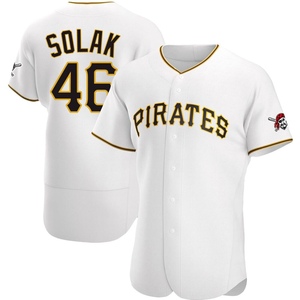 Men's Nick Solak Pittsburgh Pirates Authentic White Home Jersey