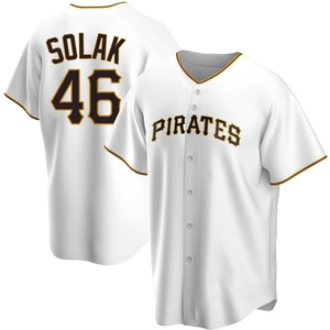 Men's Nick Solak Pittsburgh Pirates Replica White Home Jersey