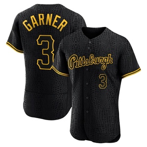 Men's Phil Garner Pittsburgh Pirates Authentic Black Snake Skin City Jersey