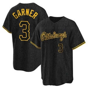 Men's Phil Garner Pittsburgh Pirates Replica Black Snake Skin City Jersey