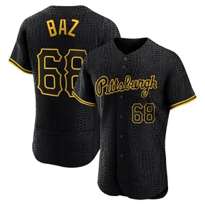 Men's Shane Baz Pittsburgh Pirates Authentic Black Snake Skin City Jersey