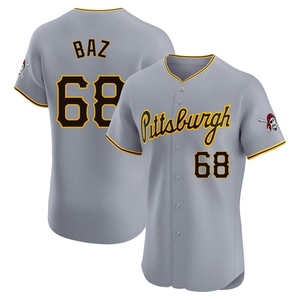 Men's Shane Baz Pittsburgh Pirates Elite Gray Road Jersey