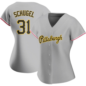 Women's A.J. Schugel Pittsburgh Pirates Authentic Gray Road Jersey
