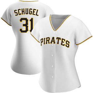 Women's A.J. Schugel Pittsburgh Pirates Authentic White Home Jersey