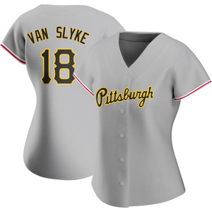 Women's Andy Van Slyke Pittsburgh Pirates Authentic Gray Road Jersey