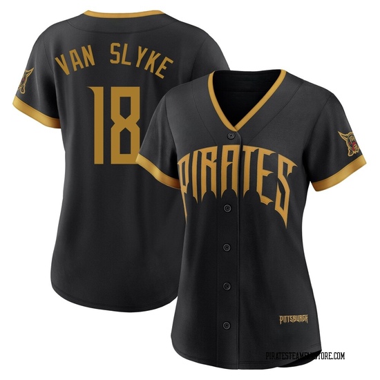 Women's Andy Van Slyke Pittsburgh Pirates Limited Black 2026 City Connect Stadium Jersey