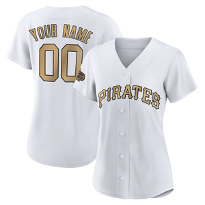 Women's Custom Pittsburgh Pirates Game White Authentic 2022 All-Star Jersey