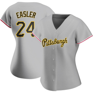 Women's Mike Easler Pittsburgh Pirates Authentic Gray Road Jersey