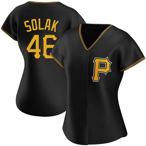 Women's Nick Solak Pittsburgh Pirates Replica Black Alternate Jersey