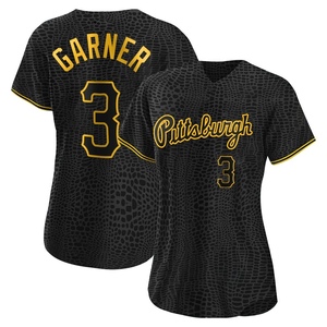 Women's Phil Garner Pittsburgh Pirates Replica Black Snake Skin City Jersey