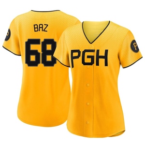 Women's Shane Baz Pittsburgh Pirates Replica Gold 2023 City Connect Jersey
