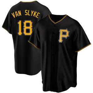 Youth Andy Van Slyke Pittsburgh Pirates Replica Black Alternate Jersey