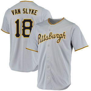Youth Andy Van Slyke Pittsburgh Pirates Replica Gray Road Jersey