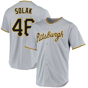 Youth Nick Solak Pittsburgh Pirates Replica Gray Road Jersey